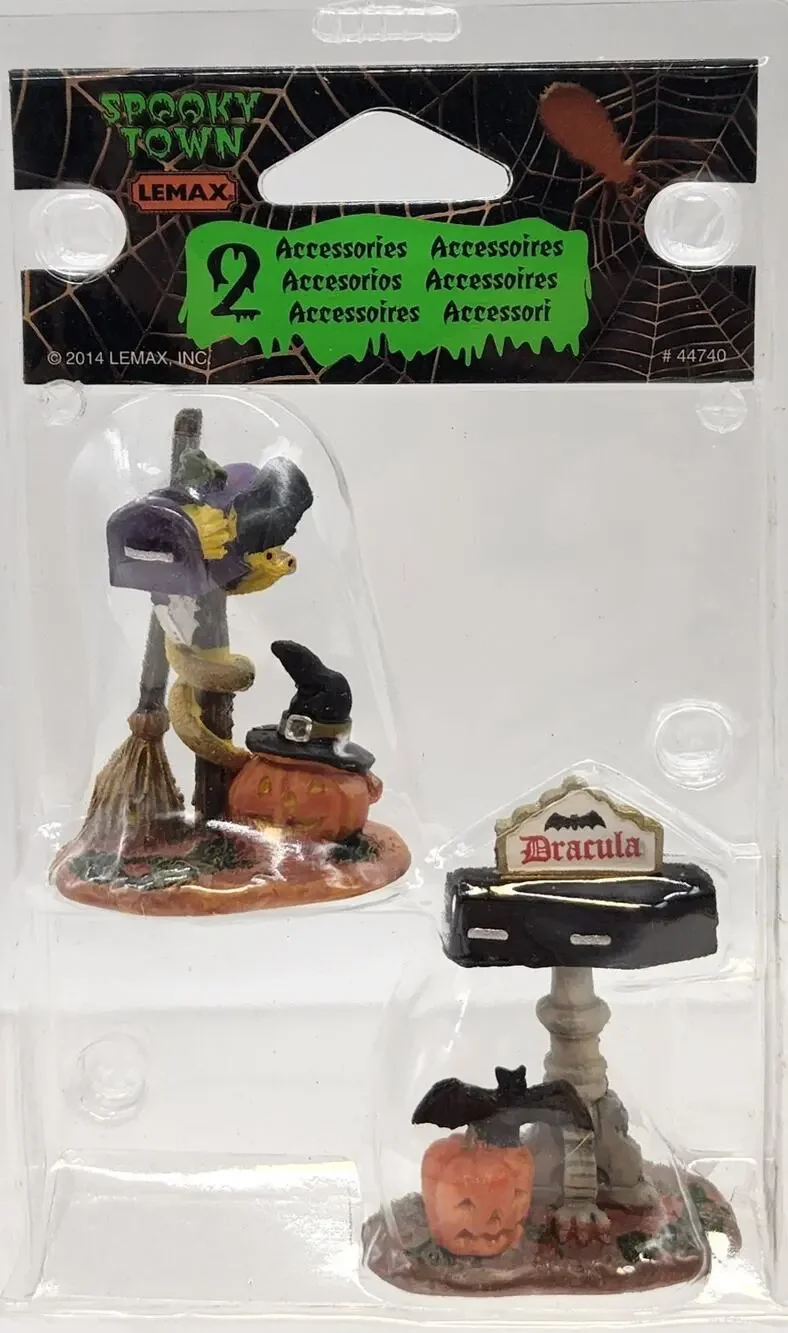 LEMAX Spooky Town 2014 MONSTER MAILBOXES #24997